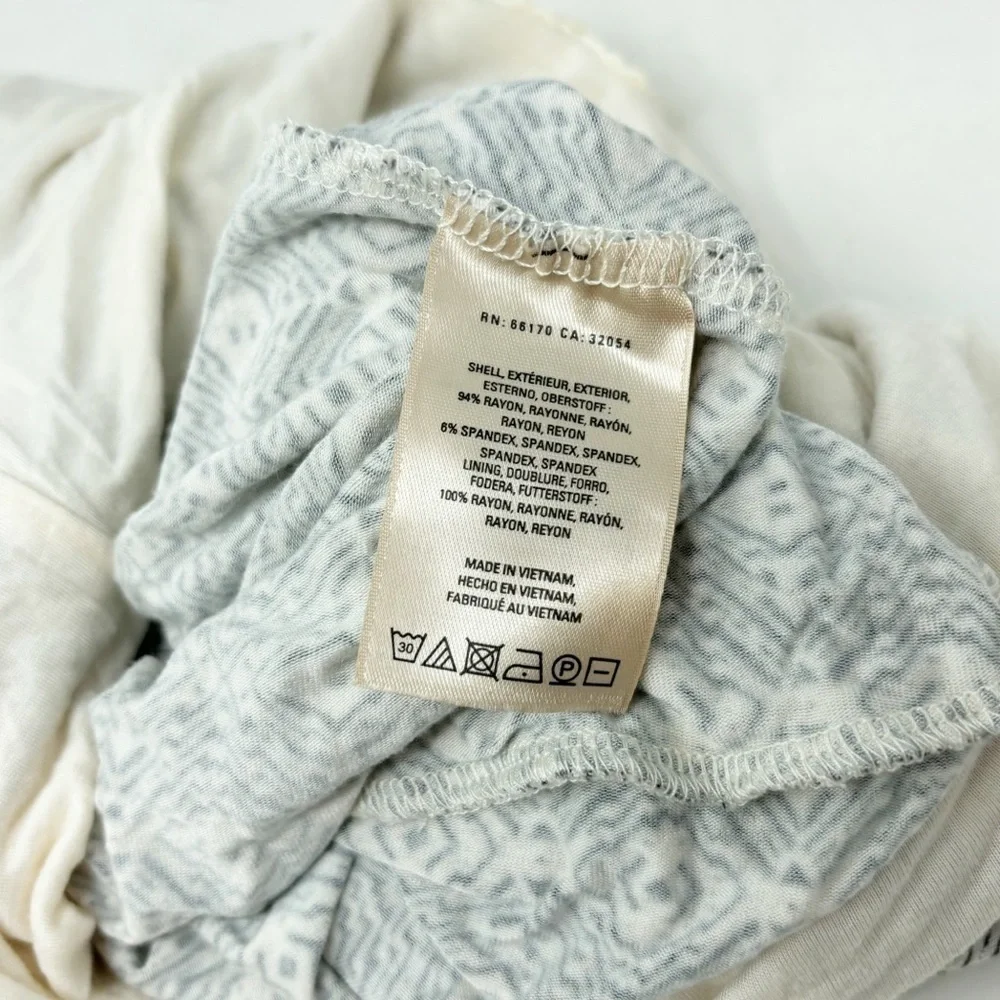 ANTHROPOLOGIE MAEVE Women’s Ivory Black Geometric Print One Shoulder Jumpsuit XS - Picture 7 of 8